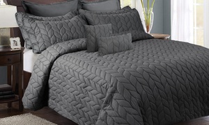 9-Piece Embossed Ultra Soft Comforter Set 