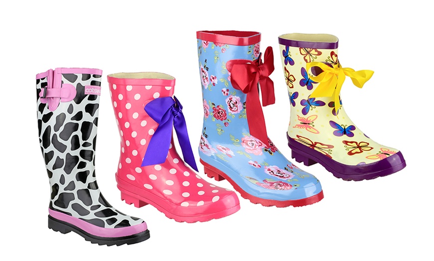 Image 1: Ladies' Patterned Wellies