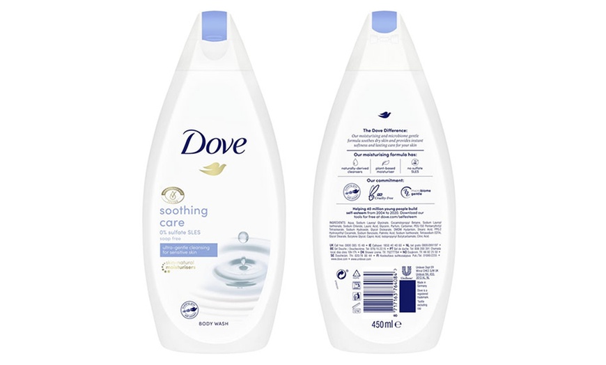 Image 14: Dove Body Wash or Bath Soak 450ml Three-Pack