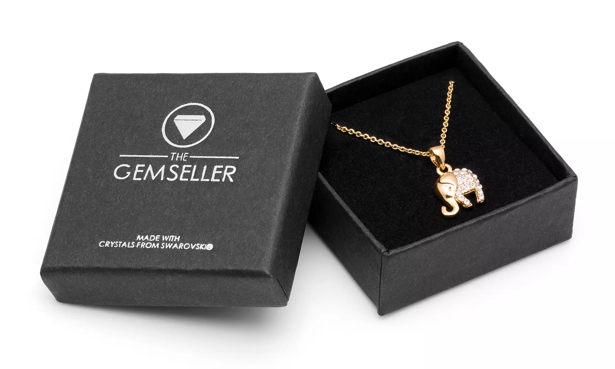 Ensemble elephant ornée de cristaux Swarovski® - Second Medium