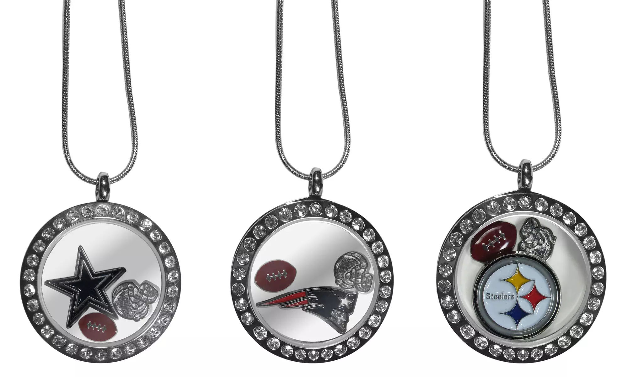 NFL Floating Charm Locket Necklace - Primary Image