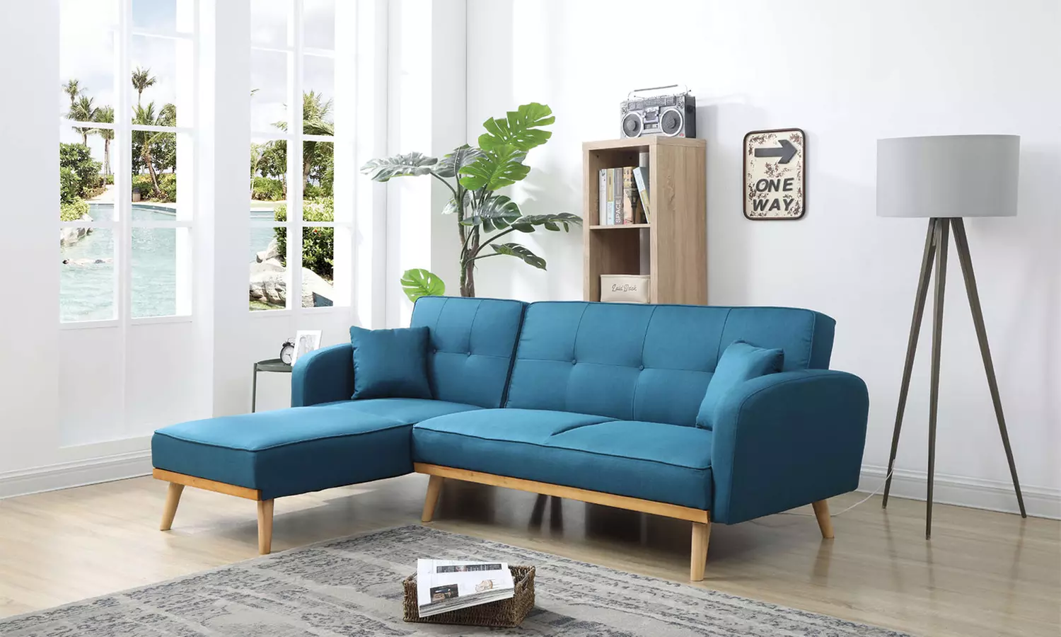 Canapé d'angle réversible et convertible scandinave Viking, livraison offerte - Primary Image