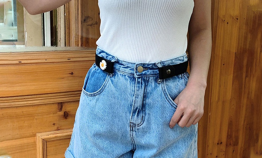 Image 2: Daisy Buckle-Free Belt