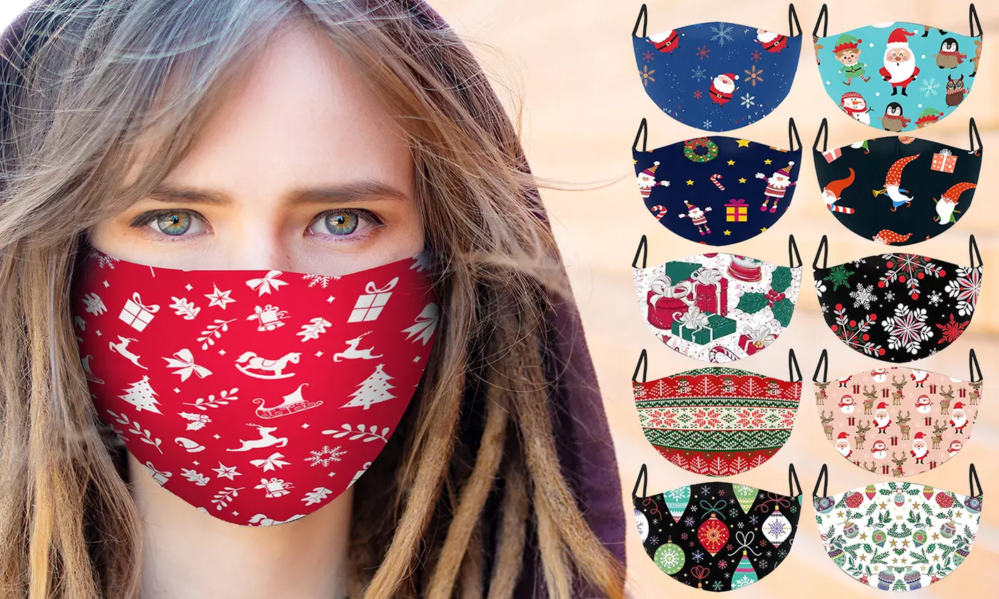 1, 3, 5 ou 10 masques de protection sur le thème de Noël - Primary Image