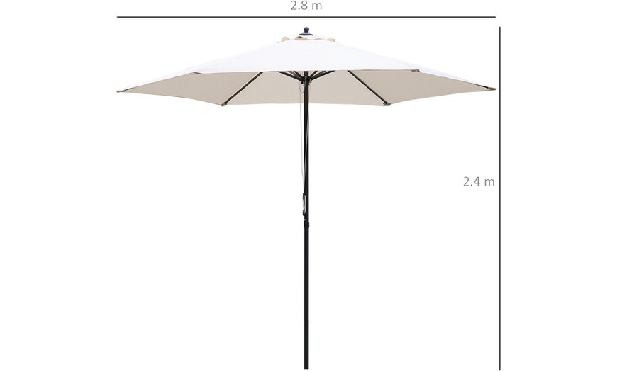 Image 12: Outsunny 2.8m Parasol