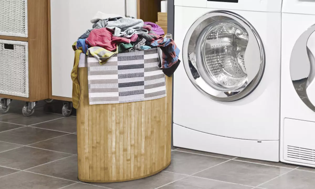 Cesto Portabiancheria In Bambù
