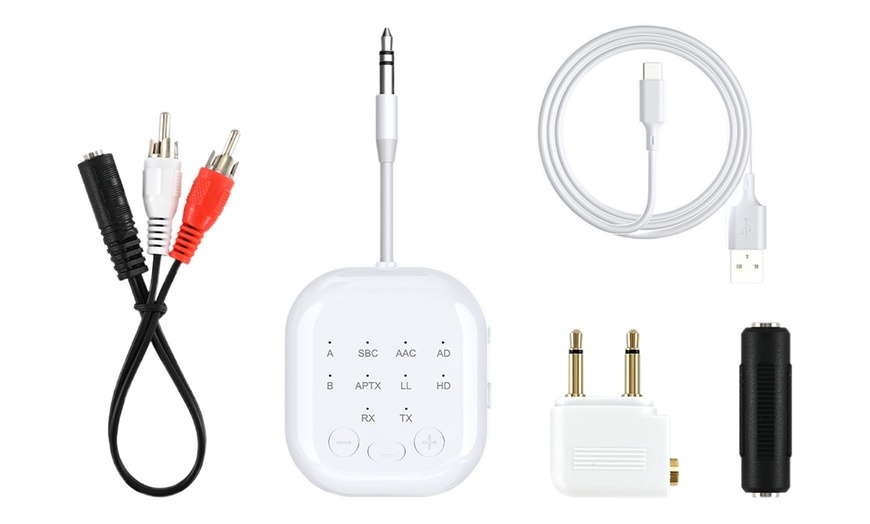 Image 2: Two-in-One Bluetooth 5.2 Transmitter Receiver