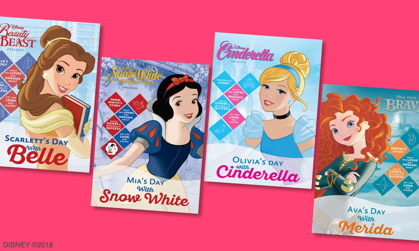 One, Two, Three, or Four Personalized Disney Princess Activity Books from Put Me In The Story (Up to 40% Off) - Primary Image