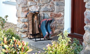 Two-Tier Steel Boot Stand