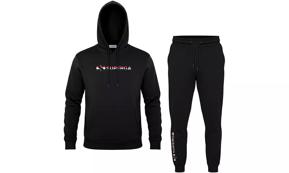 Tuta uomo Superga in cotone felpato