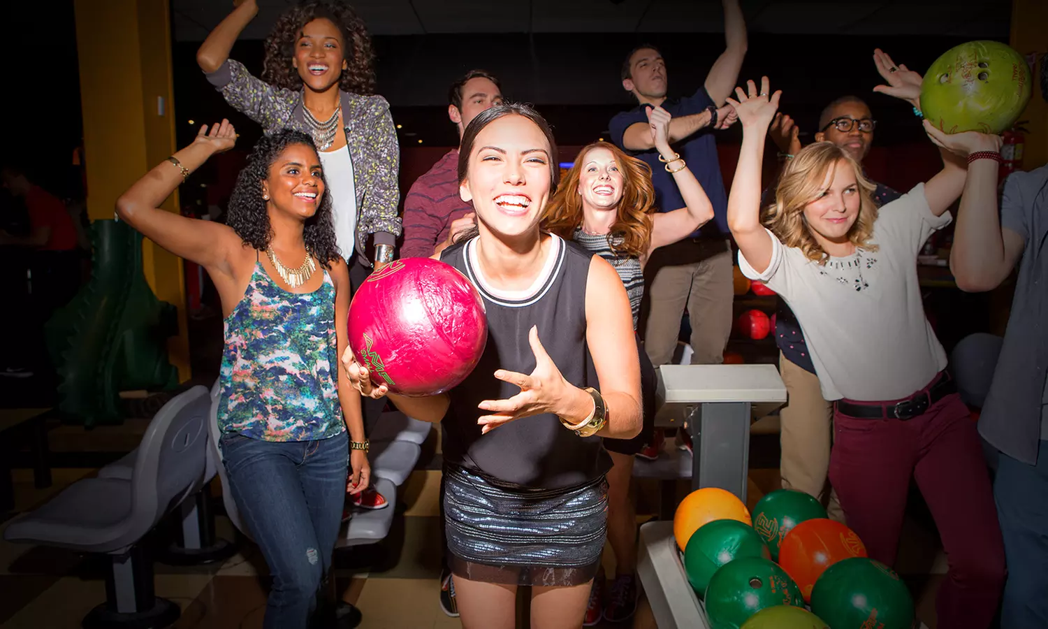 Two-Hour Bowling Outing with Shoe Rental for Two, Four, or Six at Brunswick Bowling (Up to 66% Off )  - Primary Image