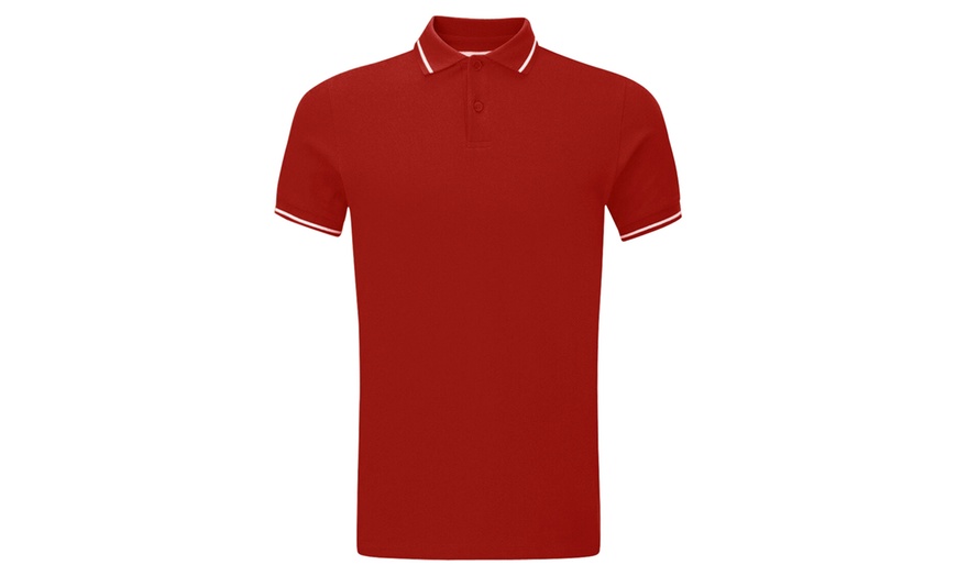 Image 11: Men's Collared Polo T-Shirt
