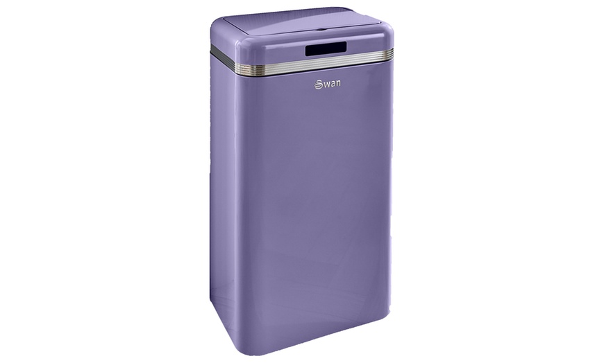 Image 17: Swan Retro-Style 45L Square Sensor Bin With Free Delivery