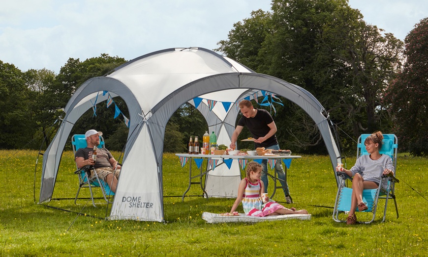 Image 4: Dome Event Shelter with Removable Shade Walls