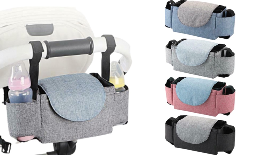 Image 1: Multifunctional Pram Storage Bag