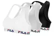 Lot de 3 brassières Fila en coton pour femme, coloris et tailles au choix - Second Medium