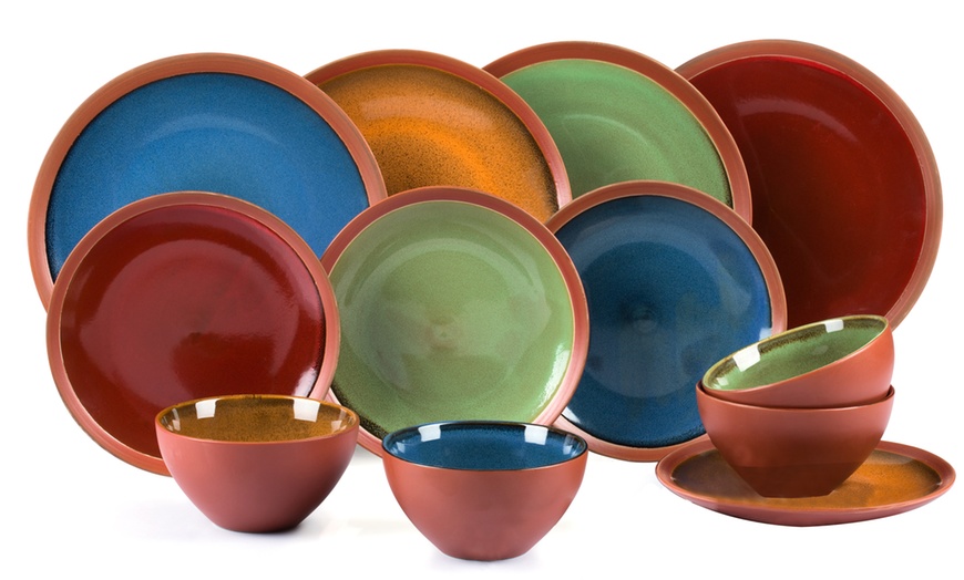 Image 1: Waterside Terracotta Dinner Set