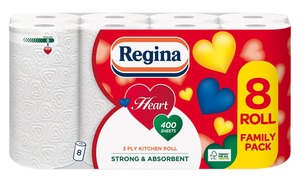 Regina Three-Ply Kitchen Rolls