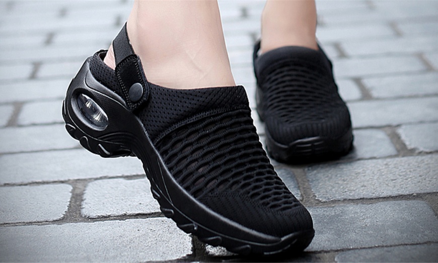 Image 5: Women's Casual Air Cushion Platform Mesh Sandals