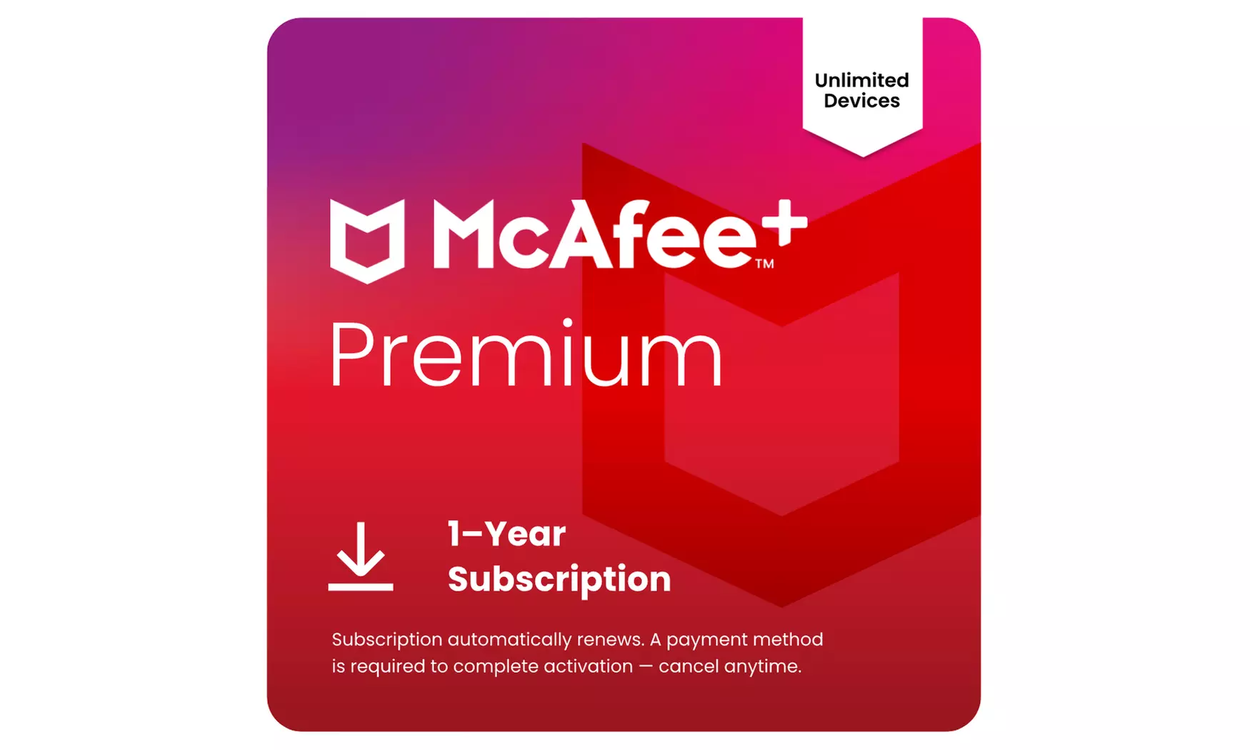Licencia de 1 año para McAfee Premium Plus Individual o Family