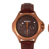 Image 12: Montre "Tempe" en cuir véritable avec jour et date de la marque Breed