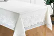 Lot nappe et surnappe en dentelle au style rétro, dimensions et coloris au choix - Second Medium