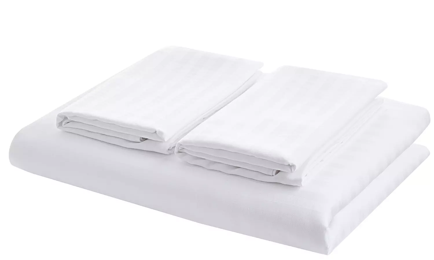 Three Pieces Stripe Duvet Cover Set With Two Pillowcases