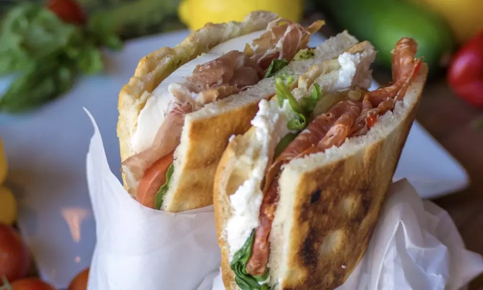 $150 for Box of 40 Half Assorted Italian Sandwiches on Fresh-Baked Schiacciata Bread ($170 Value) - Primary Image
