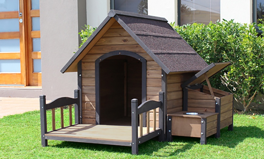 Image 1: Cedar Wood Dog Kennels