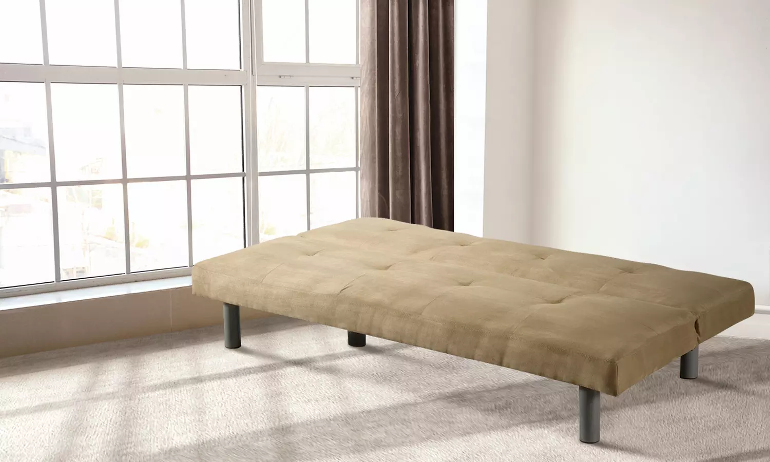 Faux Suede Sofa Bed