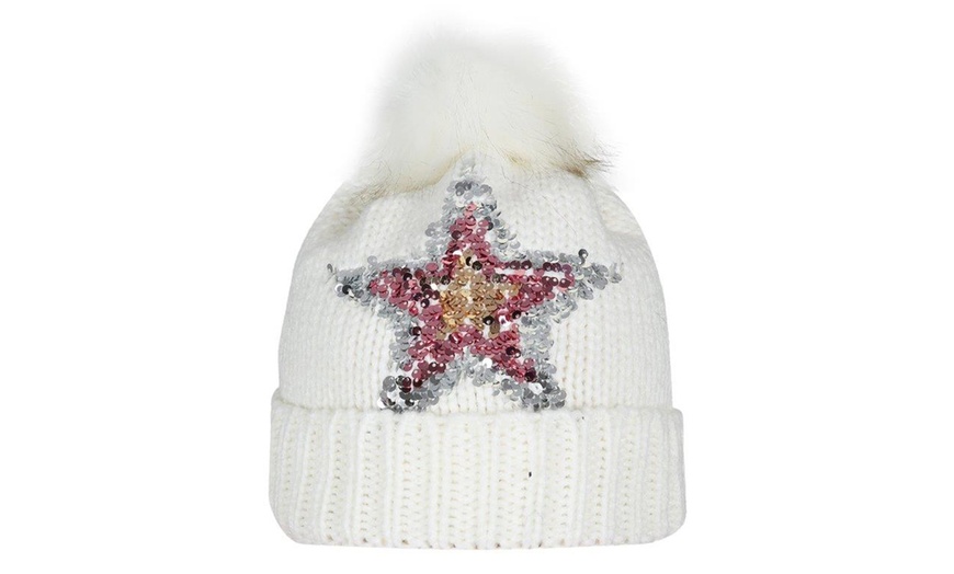 Image 15: Kurt Muller Faux Fur Bobble Hat