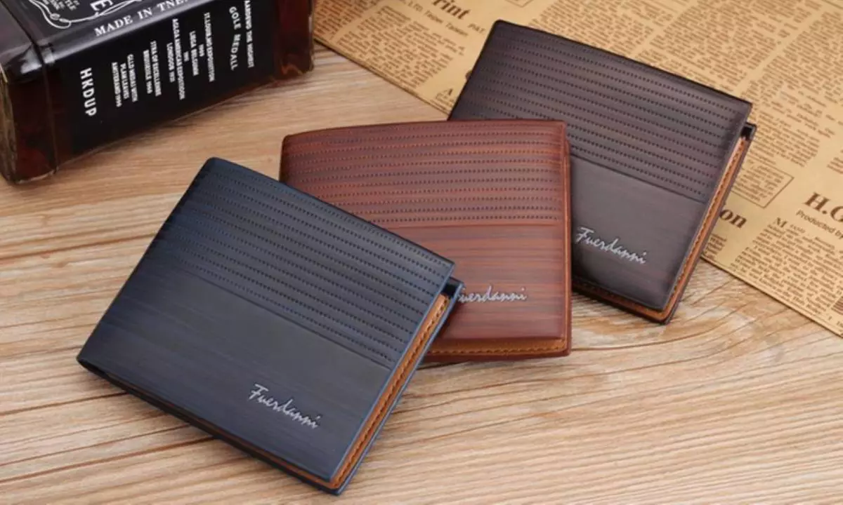 Fuerdanni Vintage Herren-Geldbörse in Kaffeebraun, Braun oder Dunkelblau - Primary Image