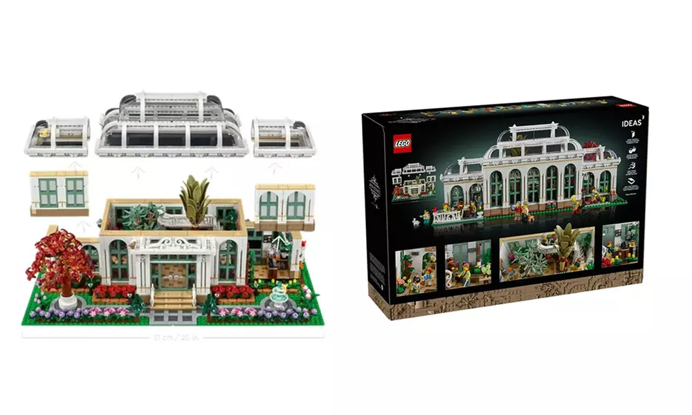 LEGO Ideas Botanical Garden, Victorian Greenhouse Set - Primary Image