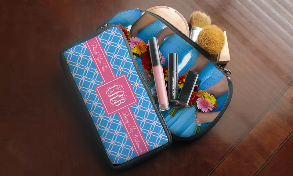 One, Two, or Three Personalized Cosmetic Bags from Paper Concierge (Up to 72% Off) - Primary Image