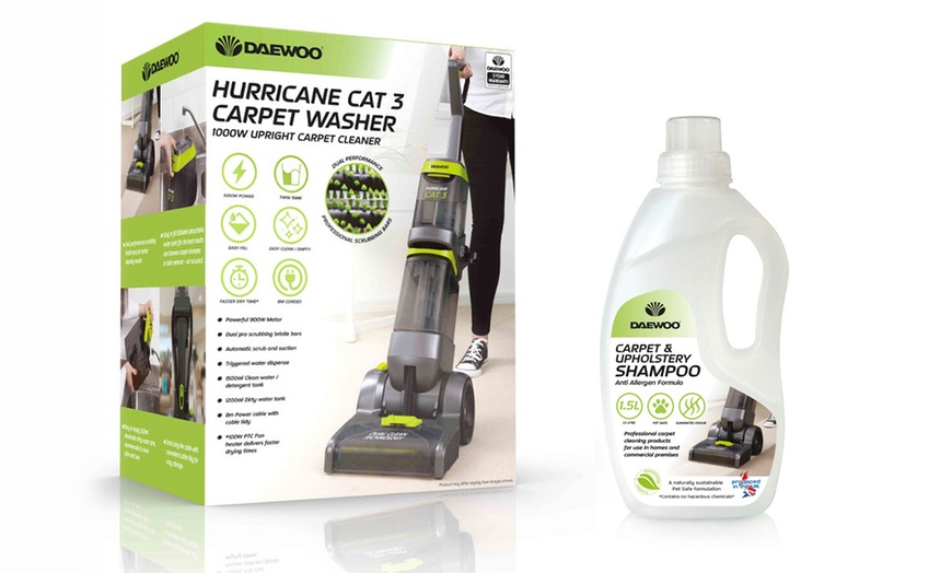 Image 5: Daewoo Hurricane 900W Upright Carpet Washer