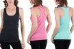 Women's Space Dye Racer Tank Top Set (3-Pack) - Second Medium