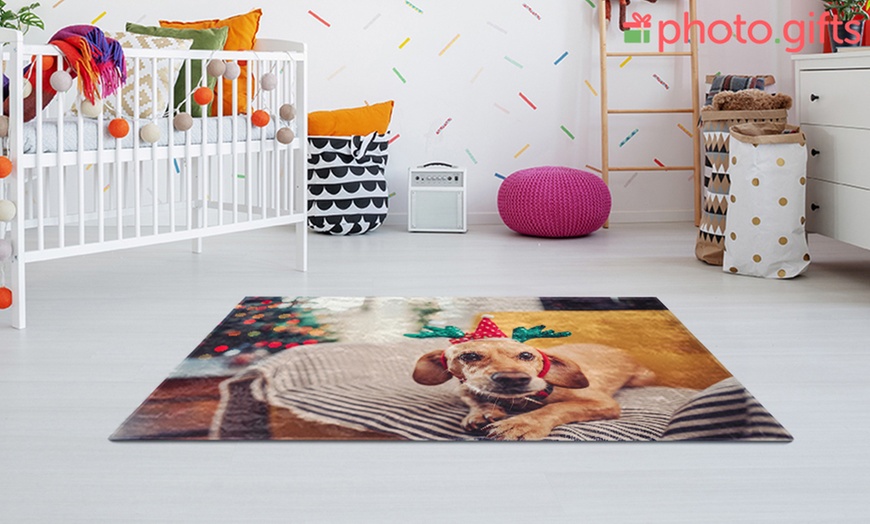 Image 1: Teppich mit eigenem Foto in der Größe nach Wahl