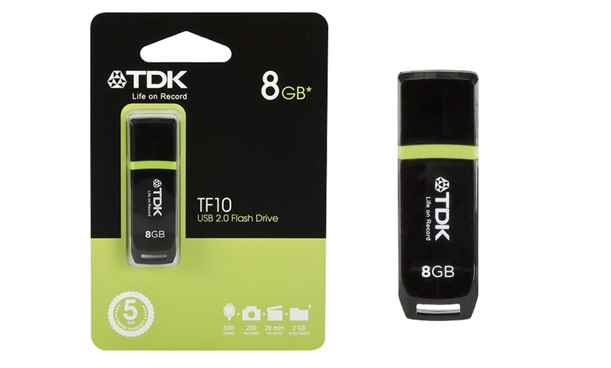 Image 1: TDK 8GB USB Memory Stick