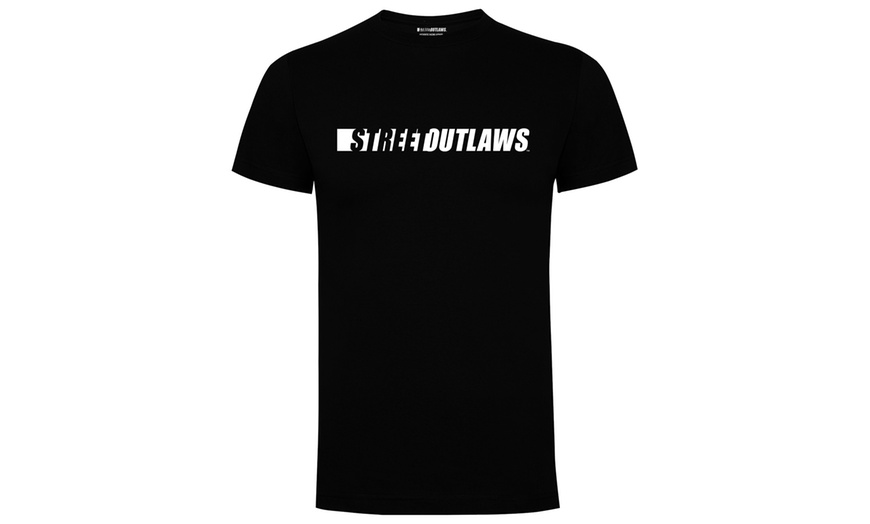 Image 3: Street Outlaws Print Men's Cotton T-Shirt