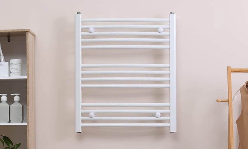 Image 14: Curved Heated Towel Rail