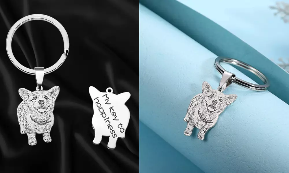 Foto-Schlüsselanhänger mit Gravur