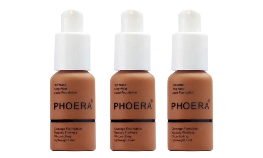 Image 28: Phoera Full Coverage Make-Up Foundation 30ml