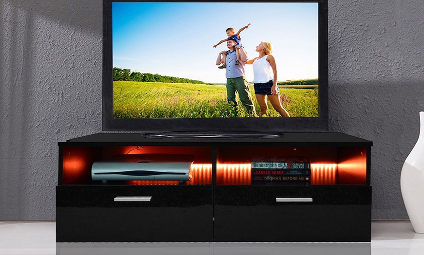 Image 8: TV Stand with LED Lights