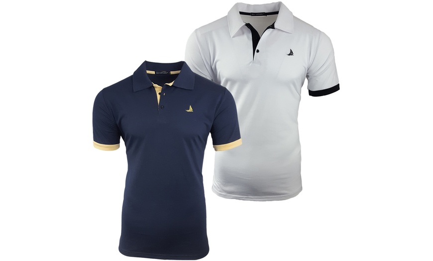 Image 7: 2 poloshirts voor heren van Blu Apparel