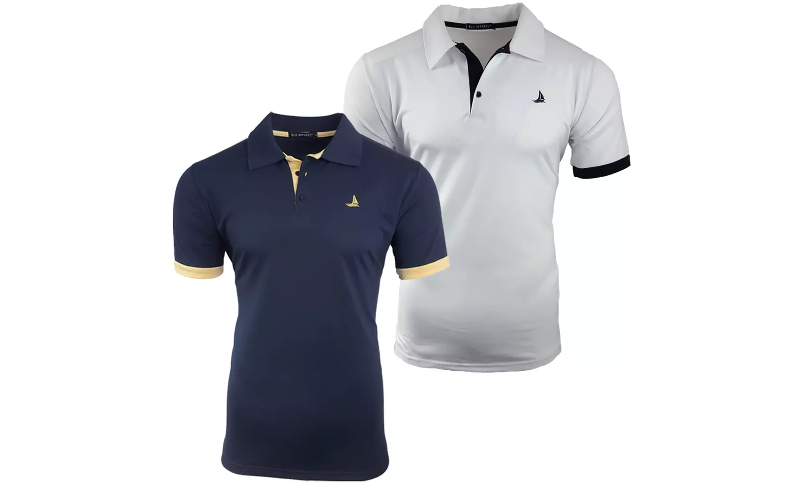 2 poloshirts voor heren van Blu Apparel