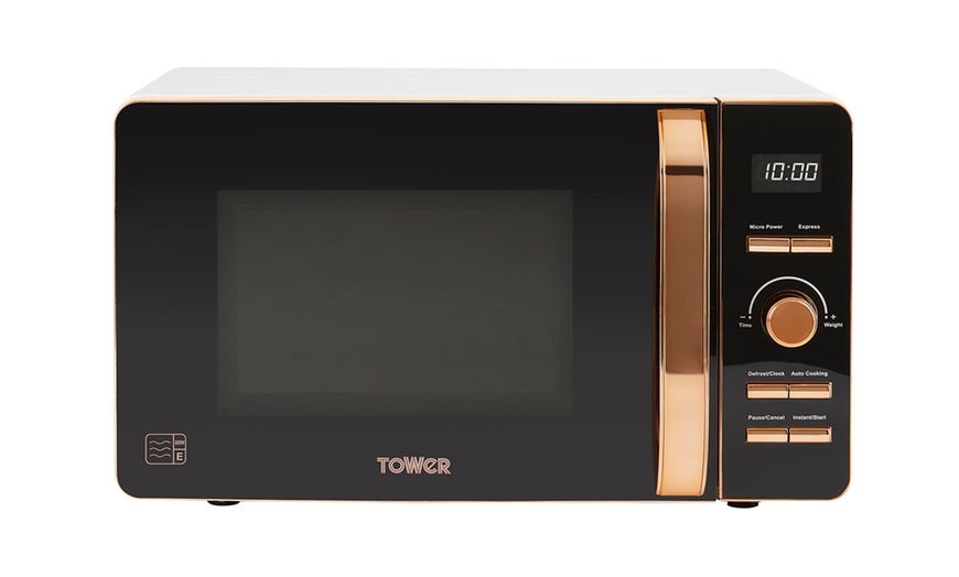 Image 11: Tower 20L Rose Gold Digital Microwave