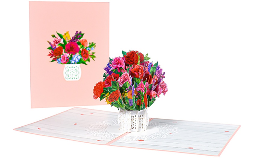 Image 2: 3D Flower in Vase Pop-Up Cards 
