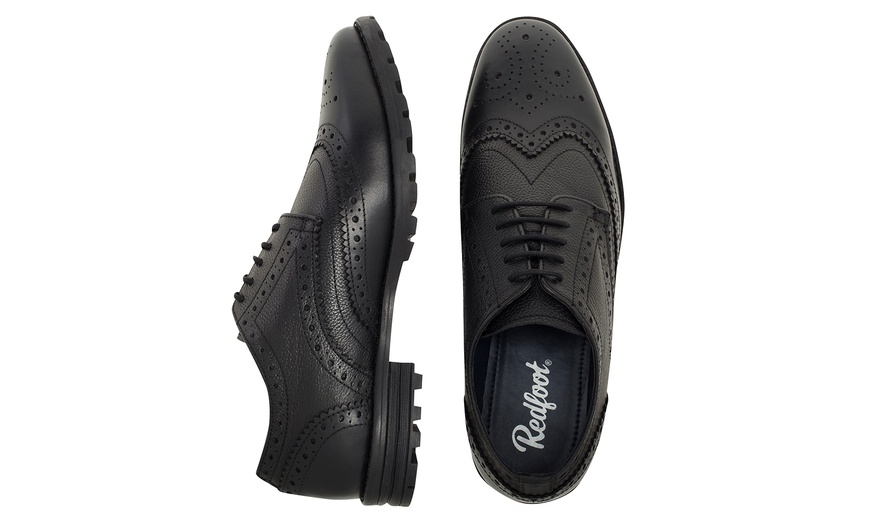 Image 25: Men's Leather Derby Brogues