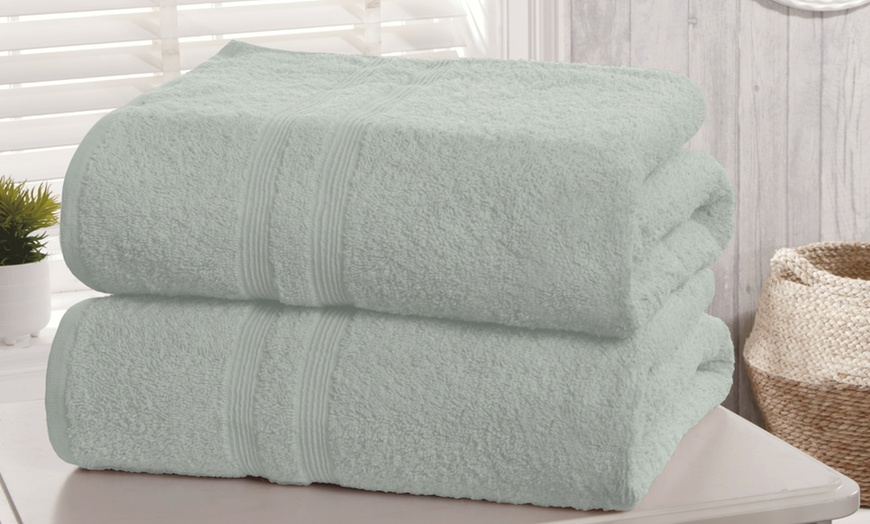 Image 2: 2pc 500gsm Luxurious Camden Bath Sheets