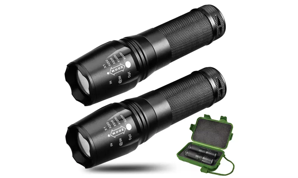 Army Gear Elite 800-Lumen Tactical Flashlight Set with Carrying Case (3-Piece) - Primary Image